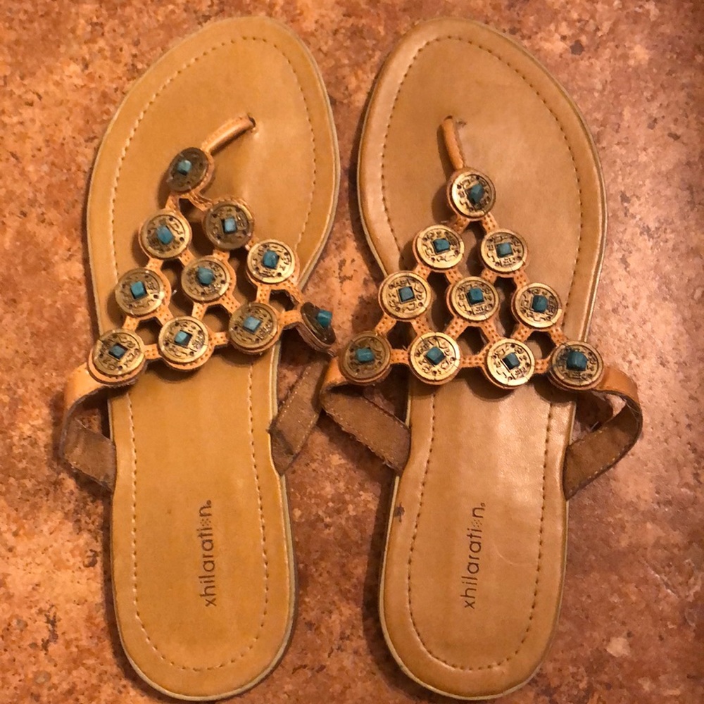 Beaded Statement Sandals